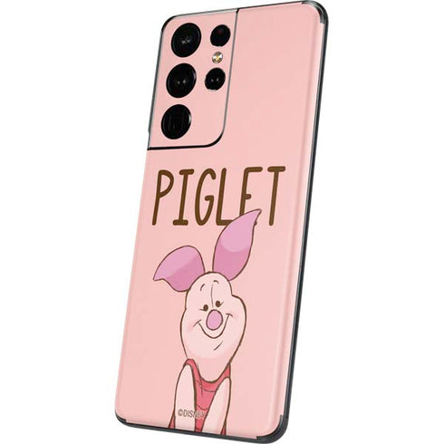 Disney Winnie the Pooh Piglet Portrait Galaxy S21 Ultra 5G Skin
